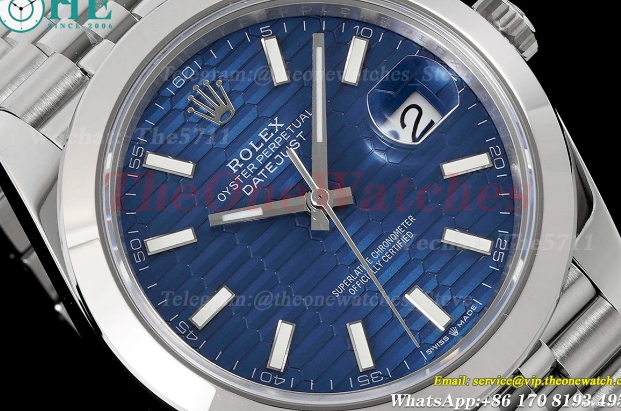 41mm SS Blue 904L VR3235 Stk Datejust King 126300 Jubilee SS 0412